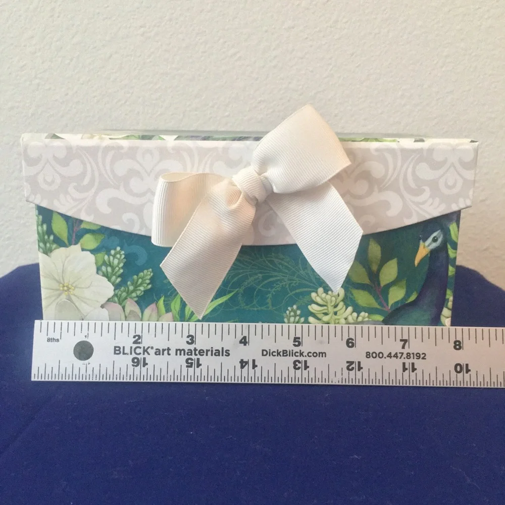 Peacock Keepsake Box / Peacock Trinket Box